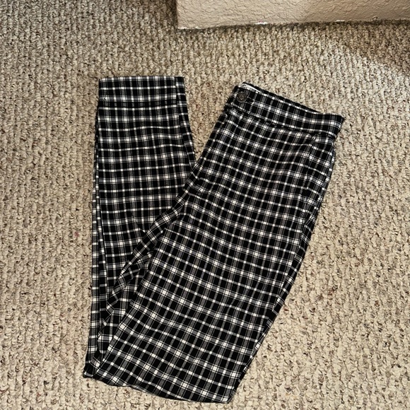 Skinny Plaid Pants - Picture 2 of 4